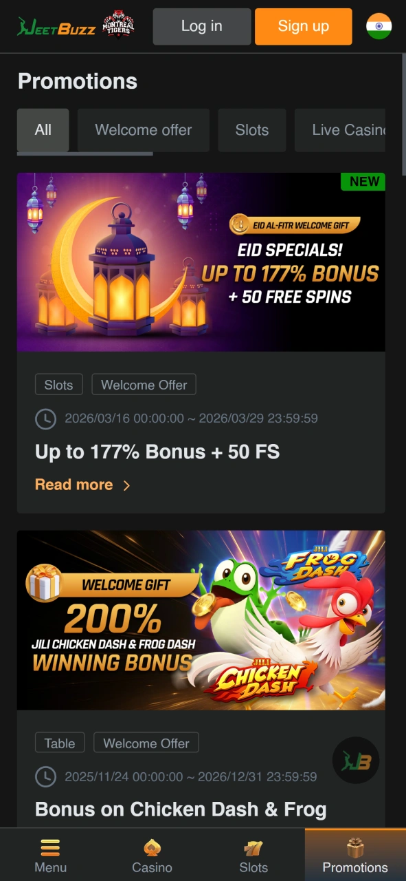 Find new promotions to win big at JeetBuzz bonus page.