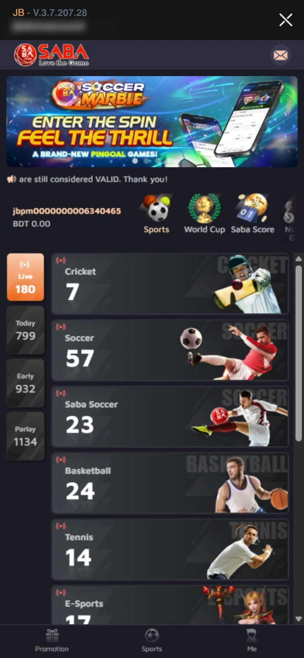 Bet on your favourite sports at JeetBuzz app sportsbook.
