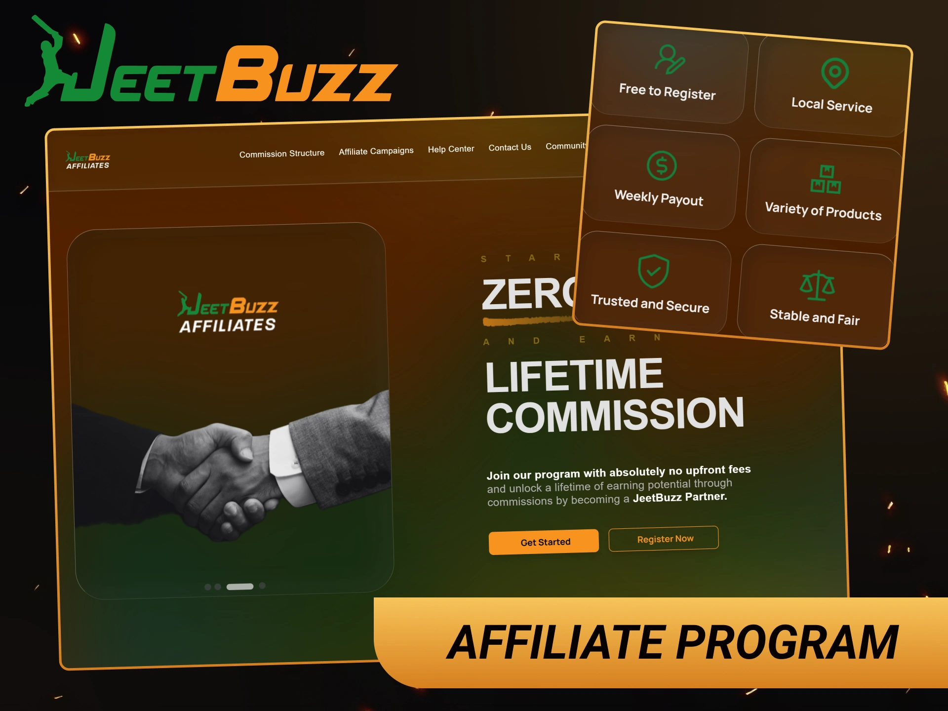 Sign up for the JeetBuzz affiliate program to earn competitive commissions.