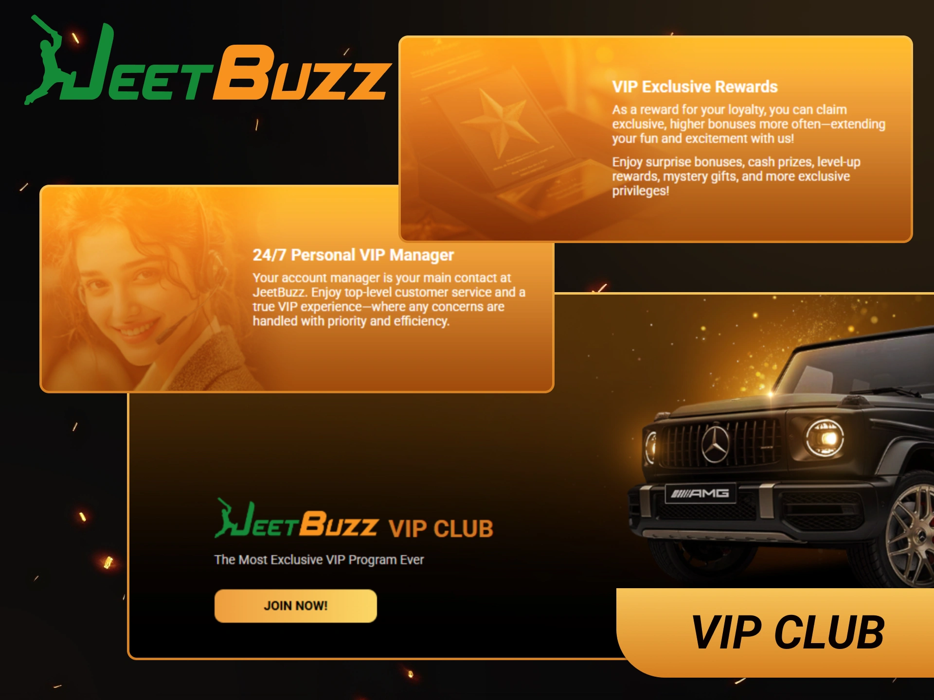Join the elite JeetBuzz VIP Club for personalized rewards and exclusive perks.