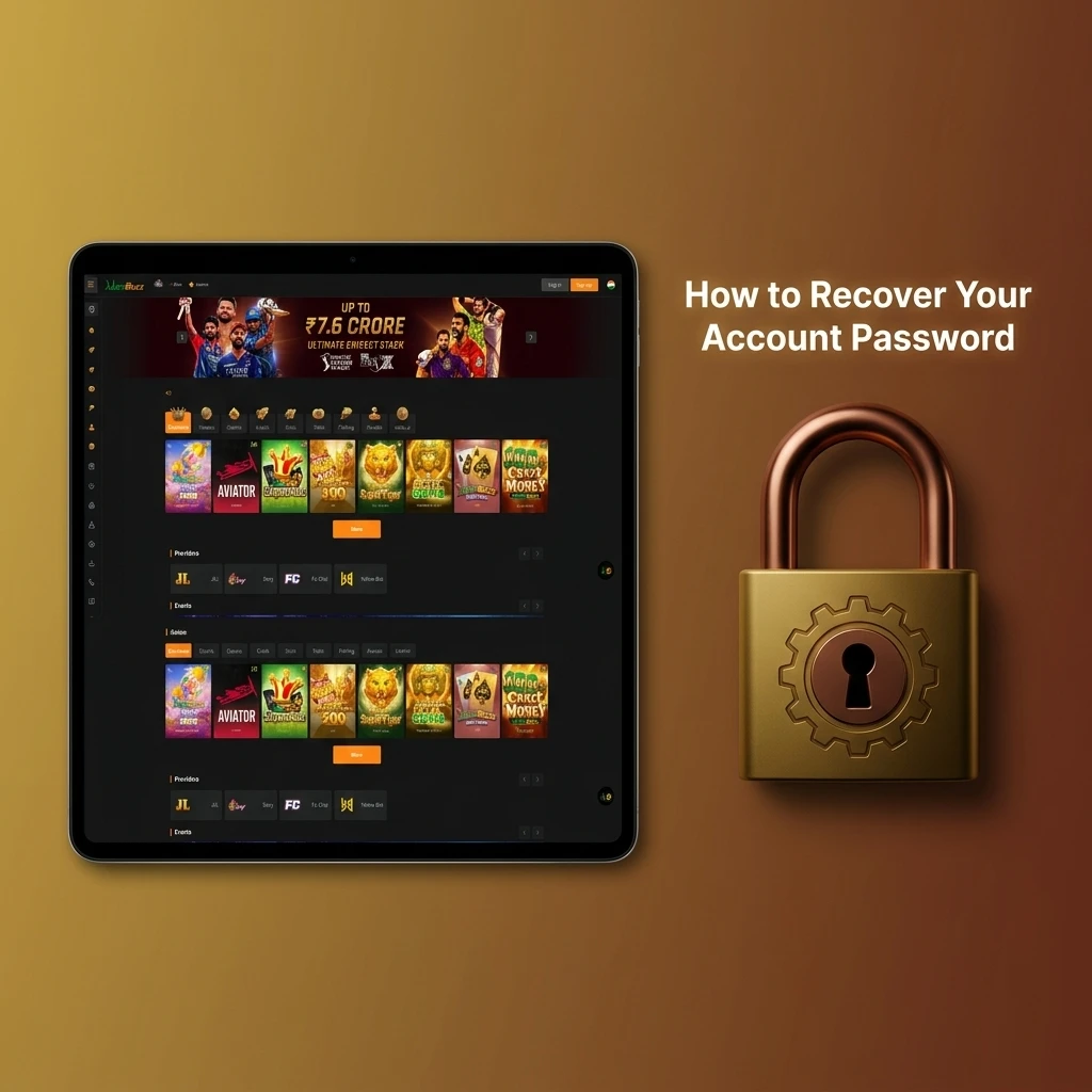 Step-by-step guide showing how to recover a forgotten account password using OTP or reset link via email or mobile number