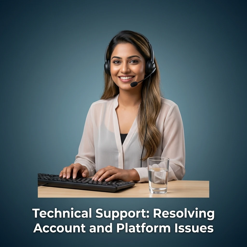 Technical support team resolving account access, payment failures, game errors and platform issues via live chat or email